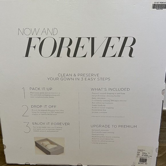 NWOT Love Me Forever Gown Cleaning & Preservation Kit - Picture 4 of 9
